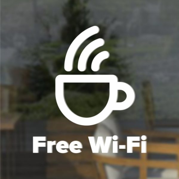 Наклейка «Free Wi-Fi»