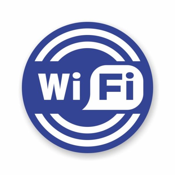 Наклейка Wi-Fi круглая