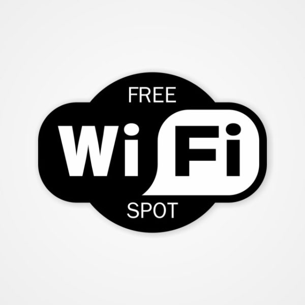 Наклейка Wi-Fi free spot
