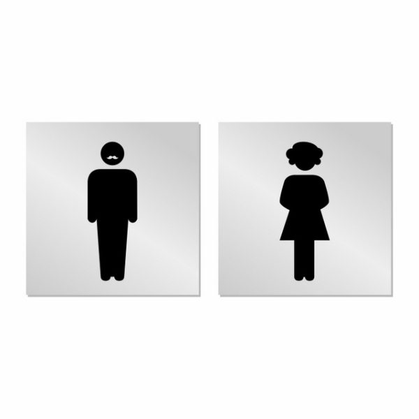 Комплект из двух знаков ”Туалет»