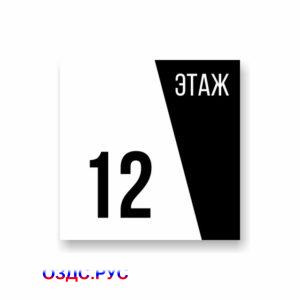 Табличка или наклейка «Номер этажа»