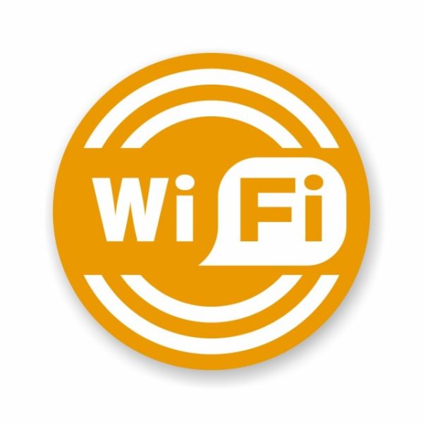 Наклейка Wi-Fi круглая
