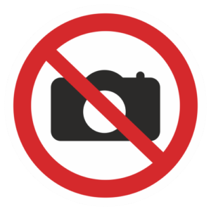 Наклейка "Фотографировать запрещено"