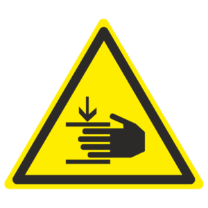 Знак "Осторожно. Возможно травмирование рук" (W 27)