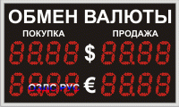 КВУ-2-13d Табло курсов валют