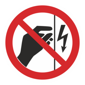 Знак "Запрещается прикасаться. Корпус под напряжением" (P 09)