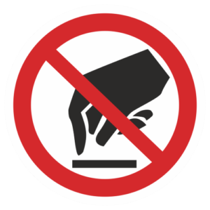 Знак "Запрещается прикасаться. Опасно" (P 08)