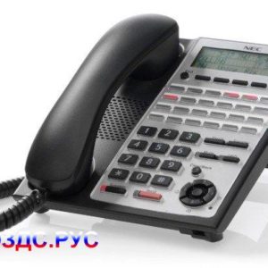 Системный телефон (многолинейный IP терминал), 24 кнопки, черный NEC IP4WW-24TXH-A-TEL